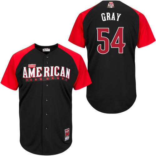 American League Authentic #54 Gray 2015 All-Star Stitched Jersey